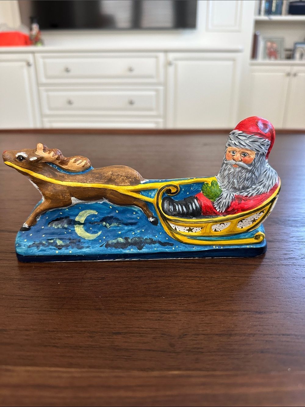 Vaillancourt Chalkware Santa Vintage 1993